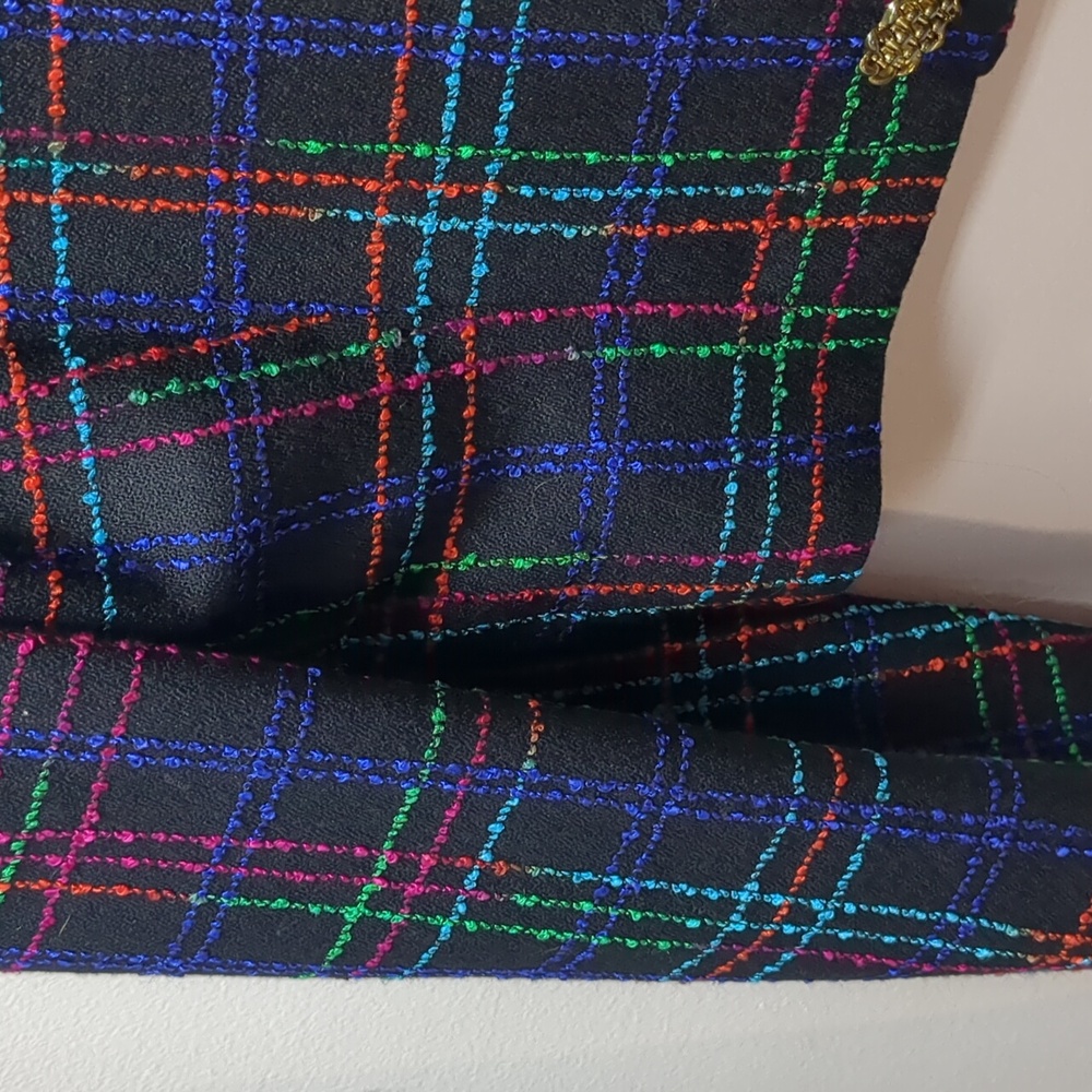 Pendleton Multicolor Plaid Cropped Blazer - Picture 5 of 8